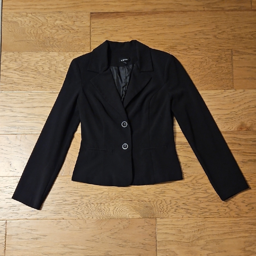 A. Byer Black Blazer Jacket Size Large